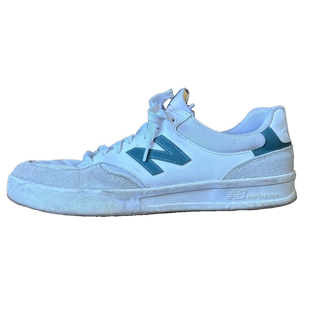 New Balance CT300 Mens 10.5 D White Green Tennis Casual Lifestyle Sneakers Shoes